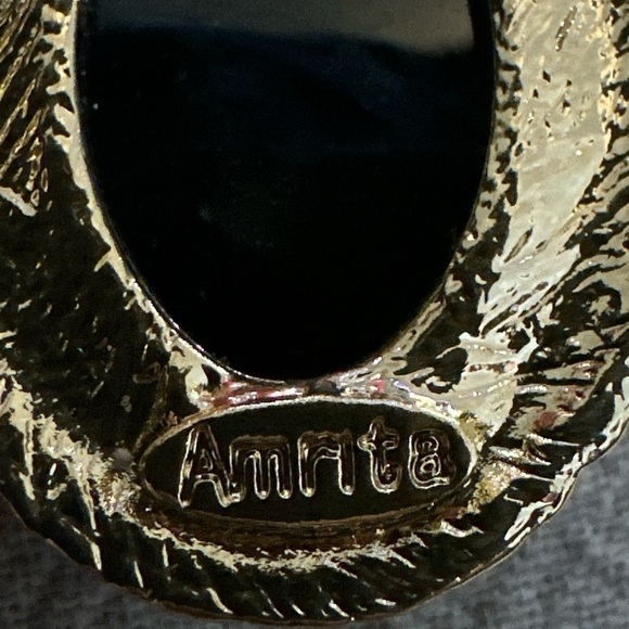 AMRITA SINGH EARRINGS DANGLE DROP GOLD PLATED LONG BLUE 0697 R - Picture 5 of 8